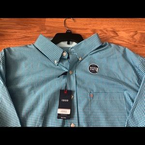 Izod 3XT button-down long-sleeve shirt.